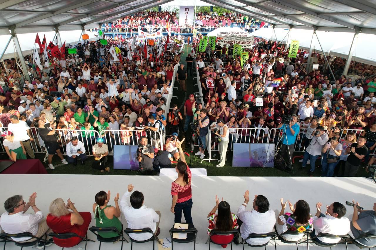 "Hay un Plan C y quiere decir que llegue la democracia a la Suprema Corte de Justicia de la Nación": resalta Claudia Sheinbaum desde Playa del Carmen