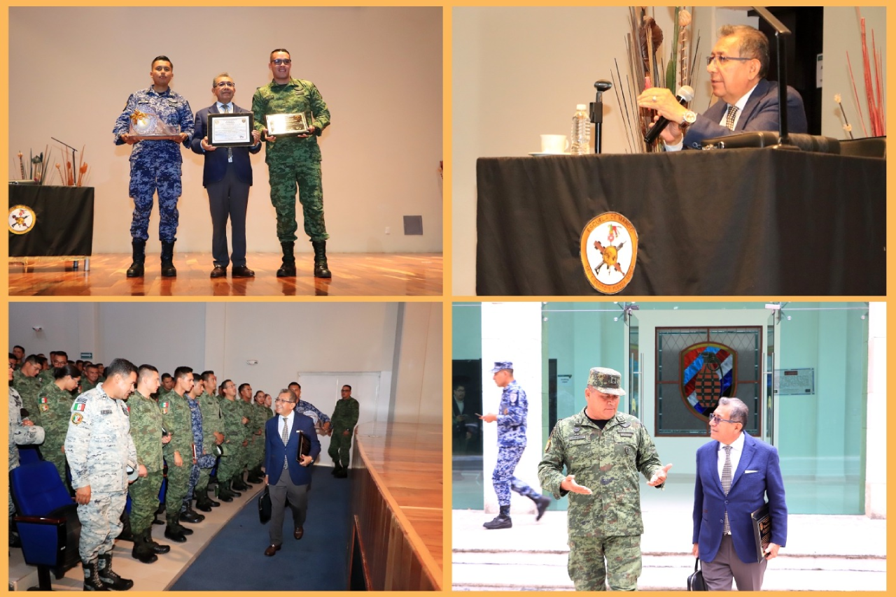 Presentó Rector modelo educativo de la UATx en Escuela de Mando del Ejército y Fuerza Aérea