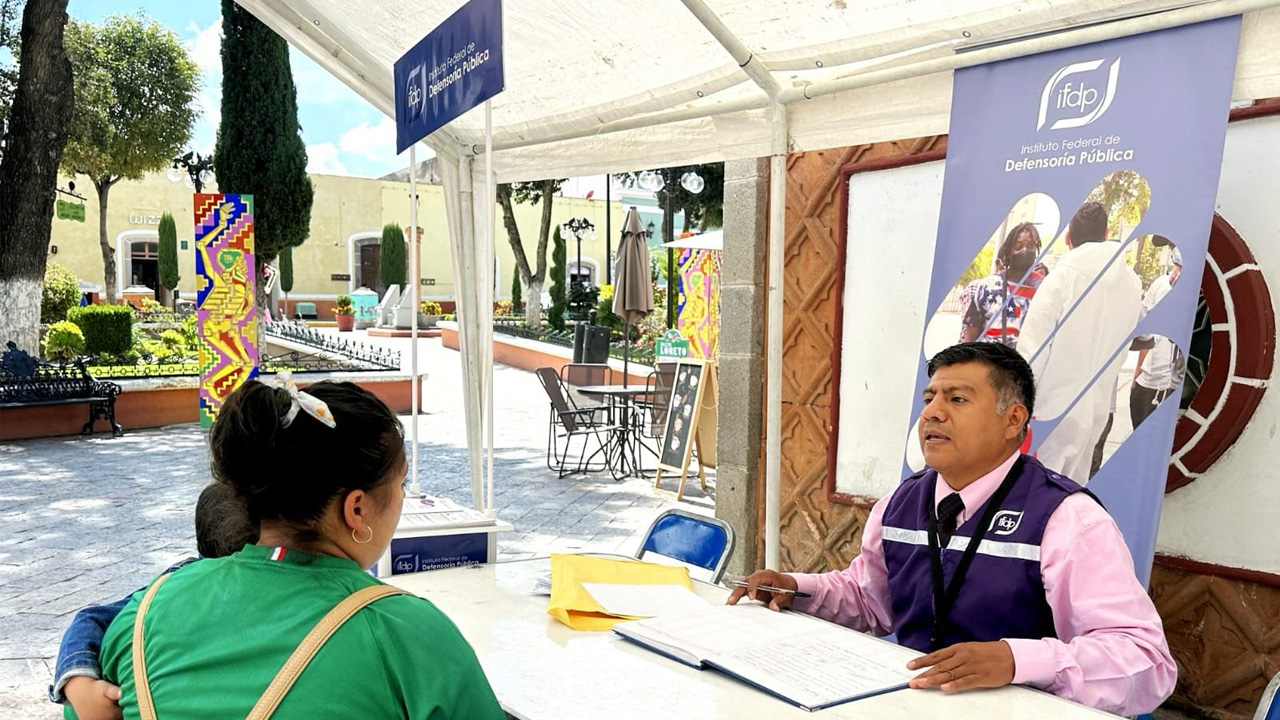 Llega a Huamantla el módulo de asesoría del instituto federal de la defensoría pública