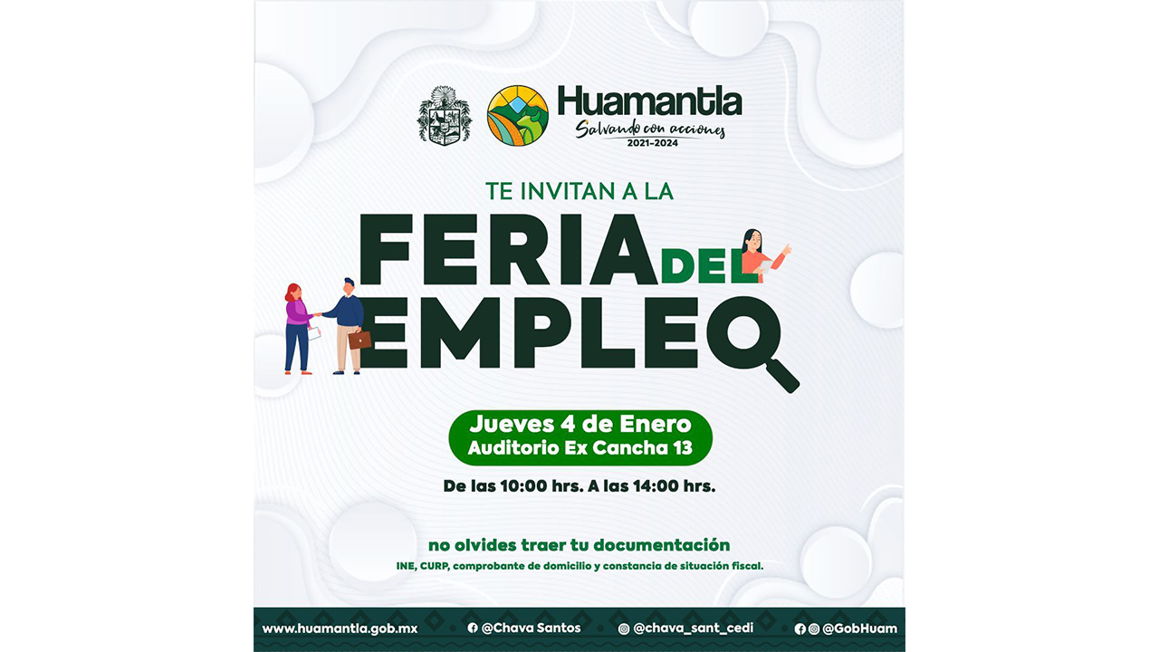 Feria del empleo 2024: Oportunidades para el desarrollo y bienestar de Huamantla