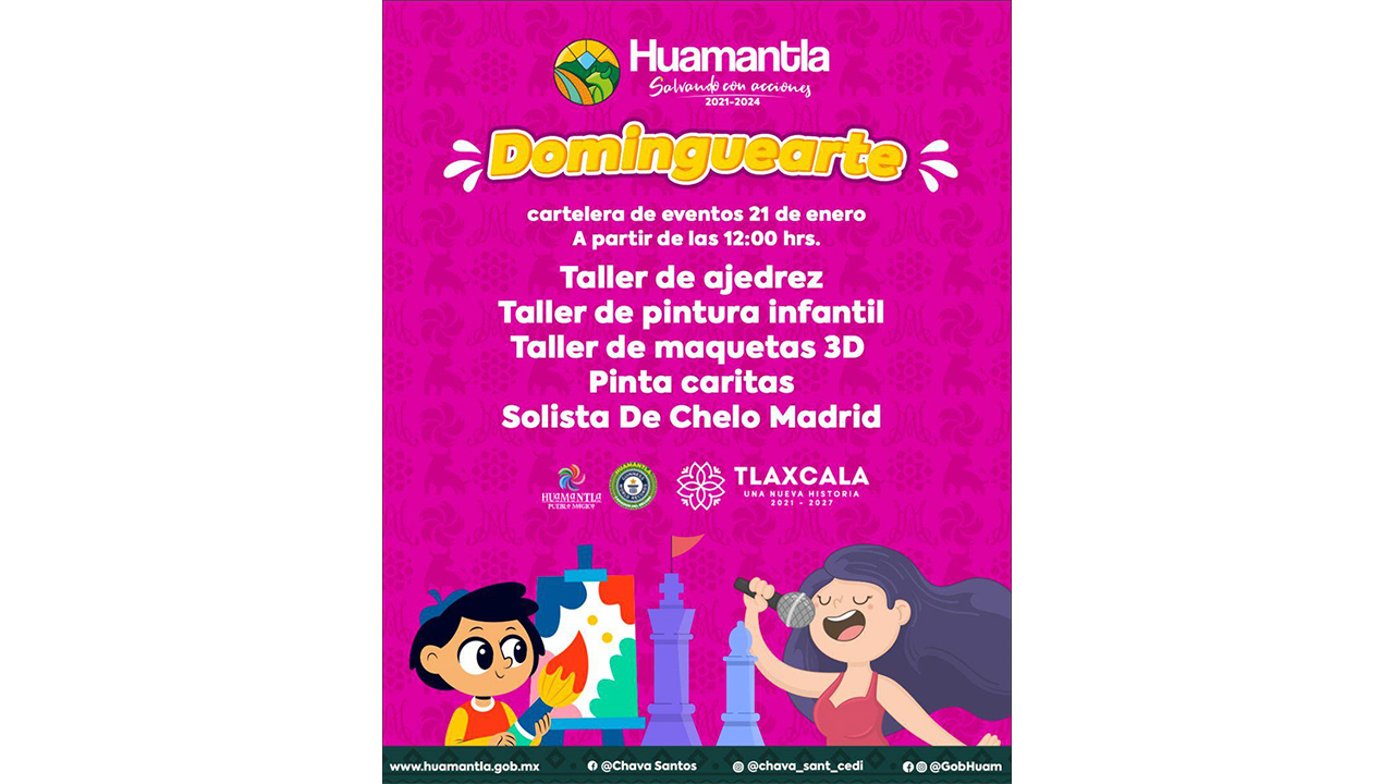 Comparte en familia asistiendo al programa cultural “dominguearte”