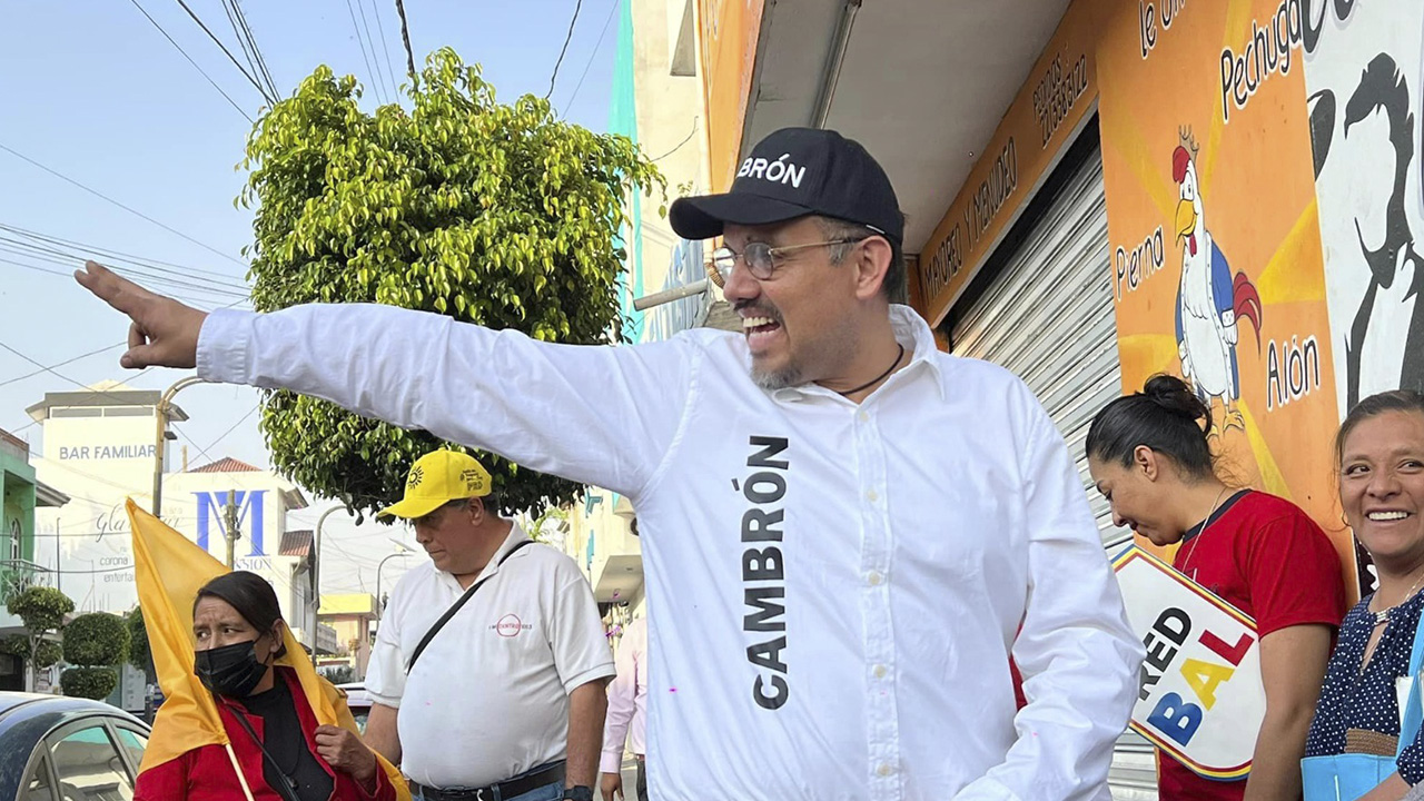 Juan Manuel Cambrón Soria visitó por cuarta ocasión durante su campaña el municipio de San Pablo del Monte