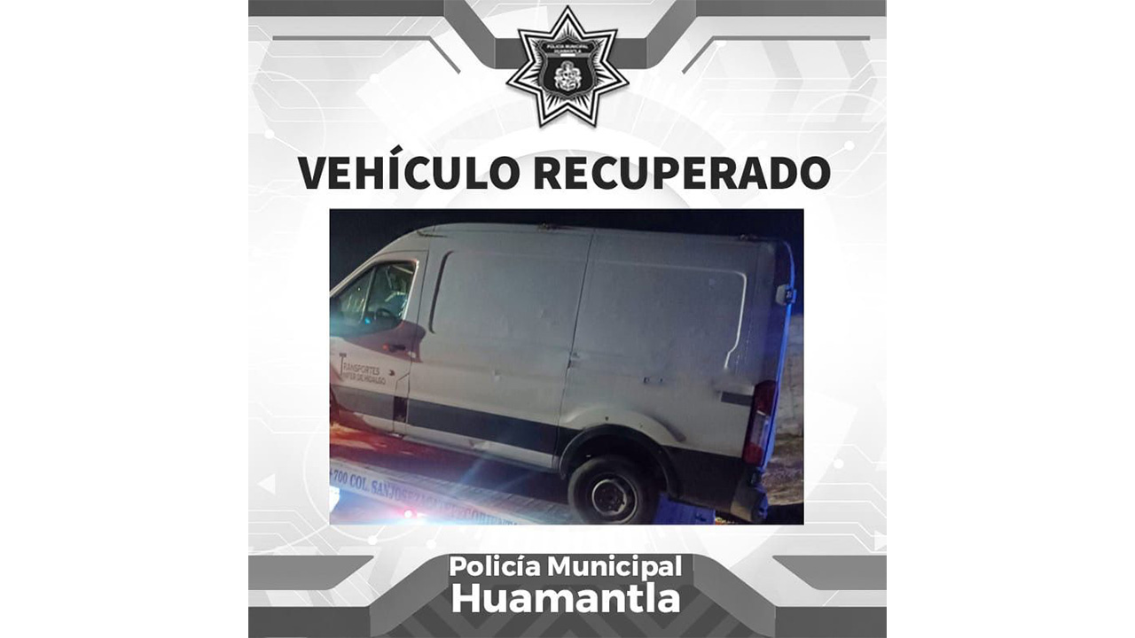 Policía de Huamantla localiza en minutos unidad reportada como robada