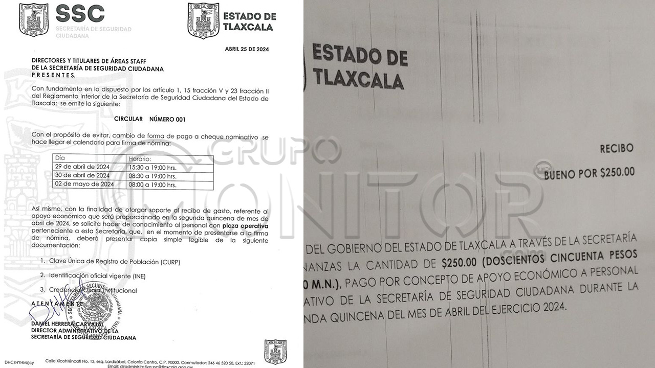 Lorena Cuéllar anuncia incremento salarial paupérrimo para policías de $250.00