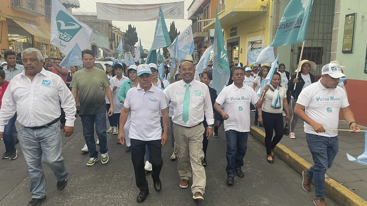 Arranca campaña Victor Hugo Fuentes de NA por Huamantla