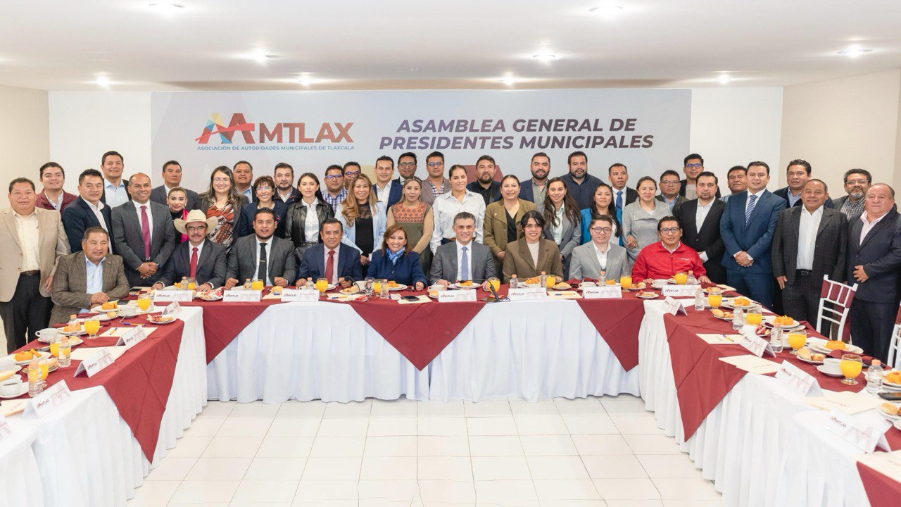AAMTLAX celebra asamblea con 45 Alcaldes del Estado de Tlaxcala y formaliza su integración en una Asociación Estatal