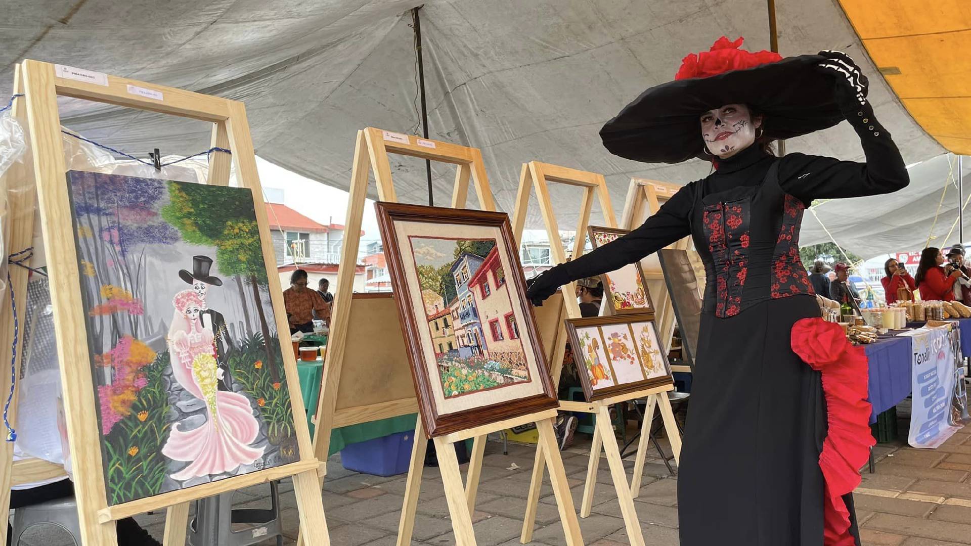 Inauguración del festival amor hasta los huesos en Amaxac de Guerrero