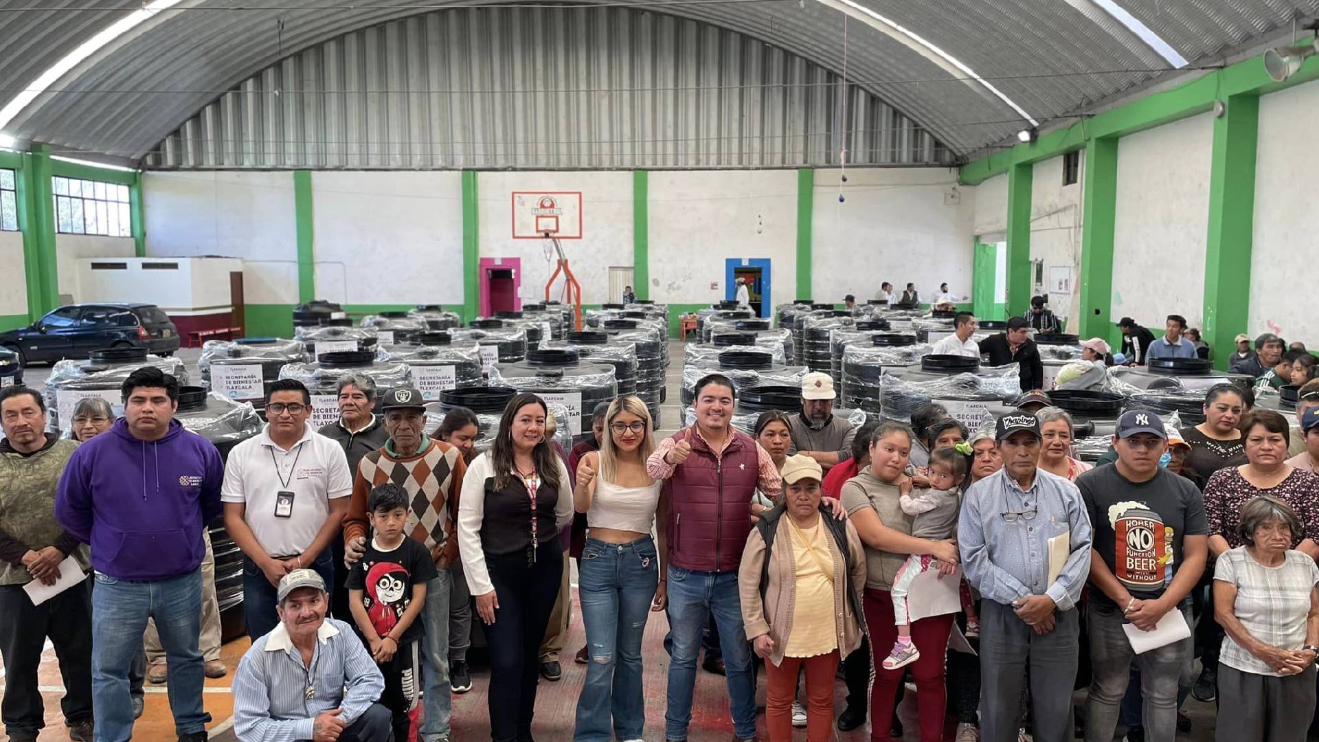 Entregamos Tinacos subsidiados para el Bienestar de las familias de Amaxac
