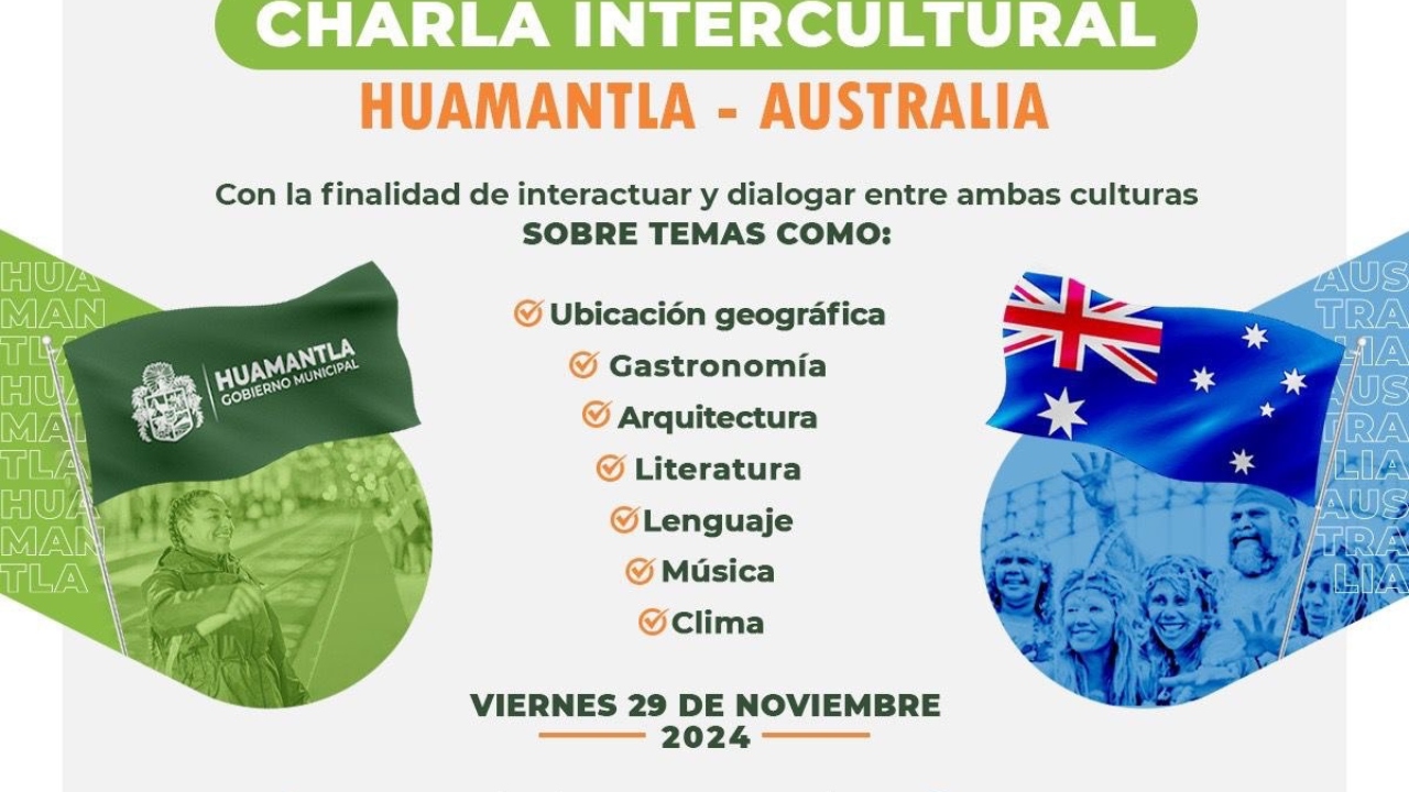 Invita el ayuntamiento de Huamantla a charla intercultural con Australia