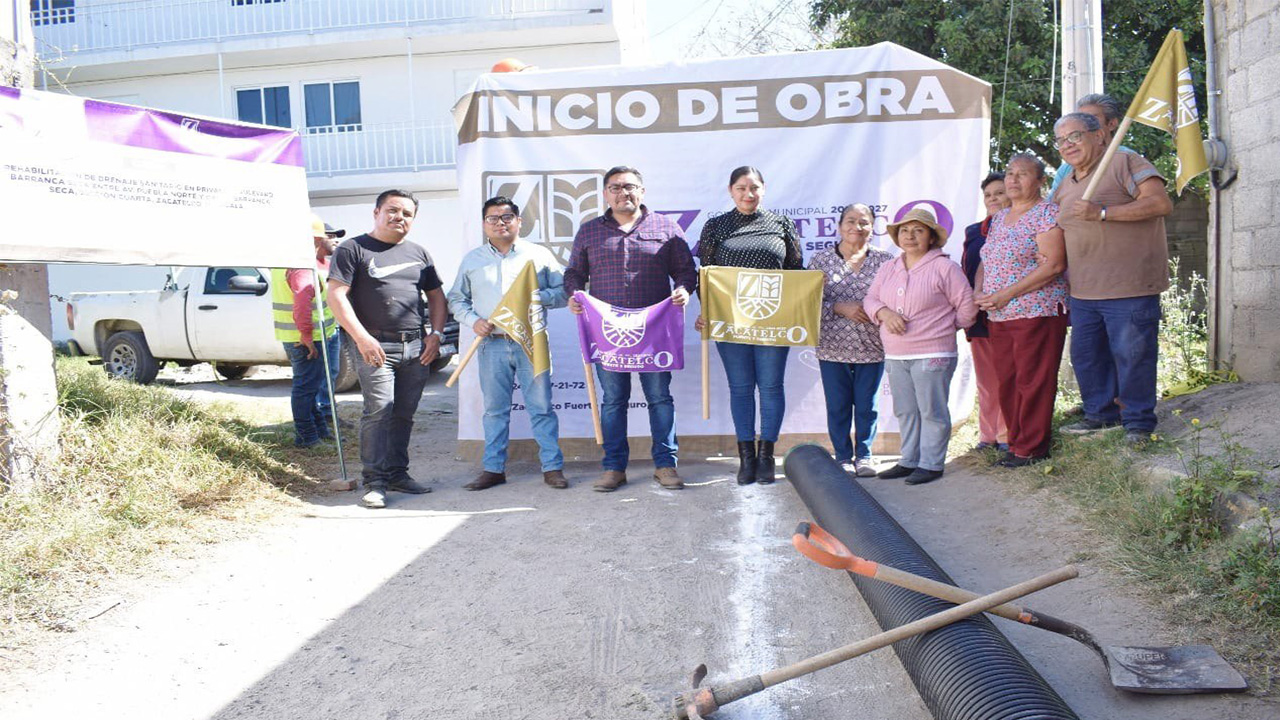 Arranca obra de rehabilitación de drenaje sanitario en la Sección Cuarta de Zacatelco