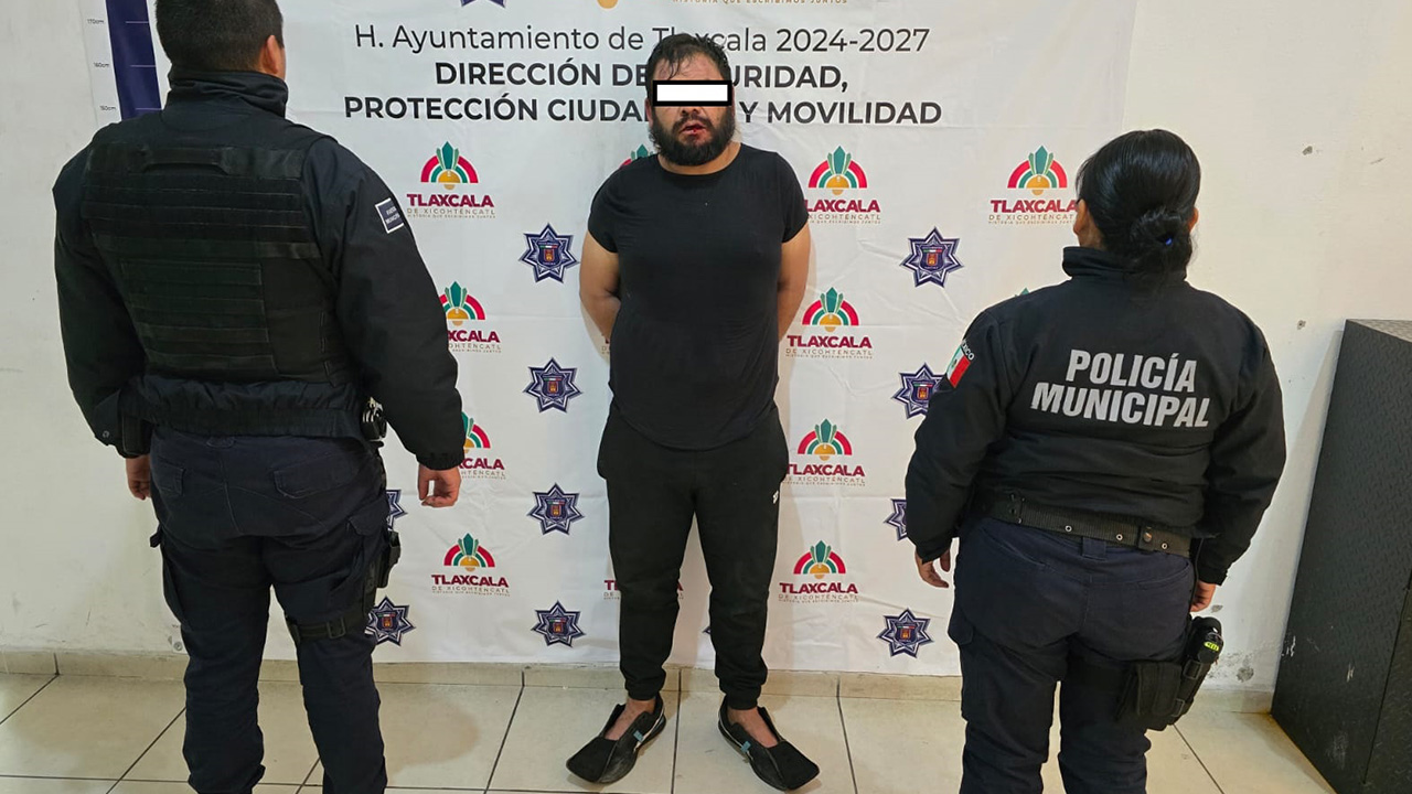 Por intento de robo vehicular detienen a sujeto en la Loma Xicohténcatl