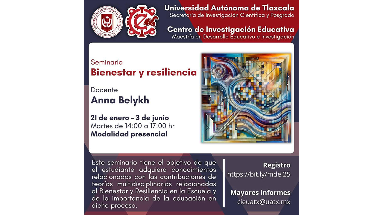 Convoca la UATx al seminario “Bienestar y resiliencia”