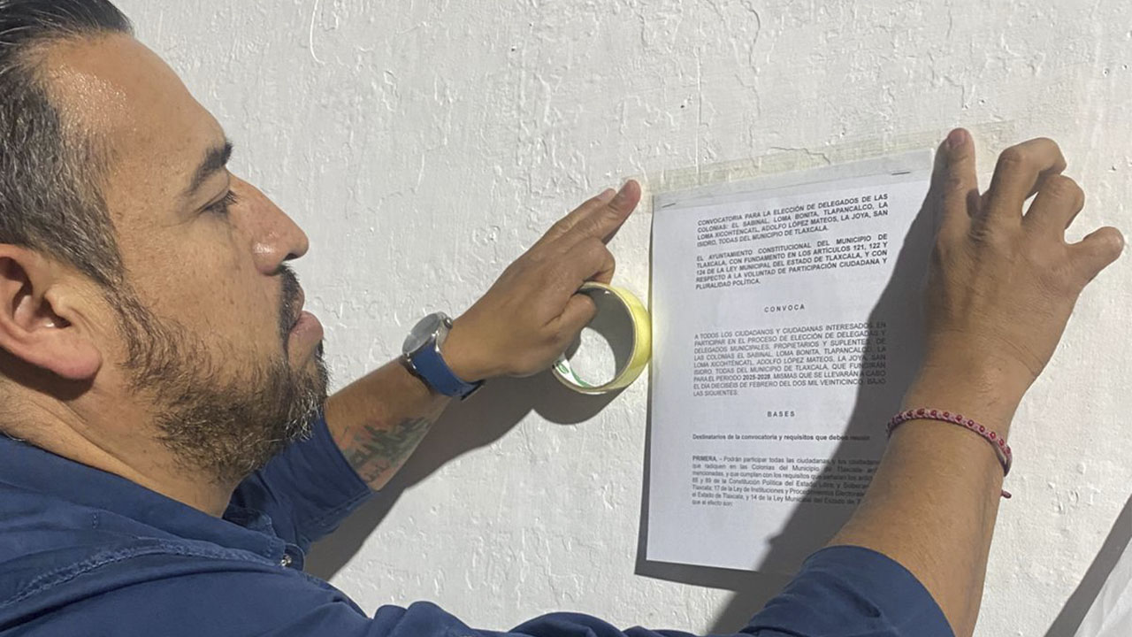 Lanza Ayuntamiento de Tlaxcala de Xicohténcatl convocatoria para la renovación de las delegaciones municipales