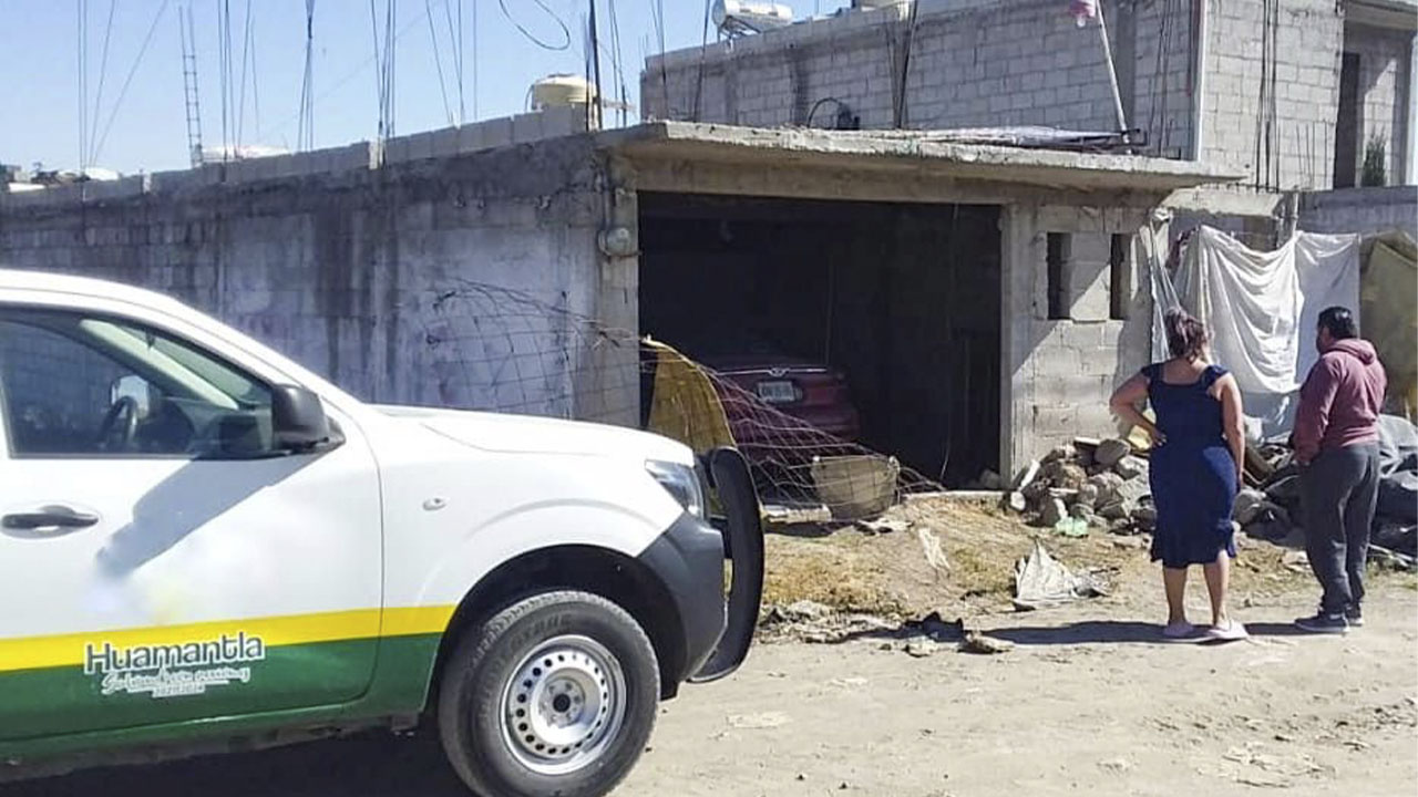 Rescata Unidad Canina de Huamantla a un perro en condiciones desfavorables