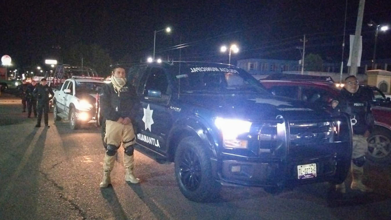 Protegen a Huamantla policía municipal, estatal y Guardia nacional con operativo conjunto