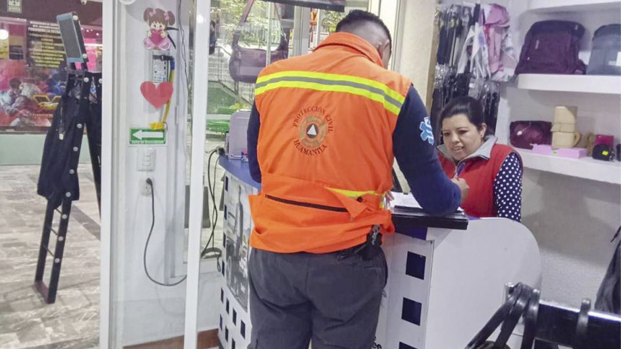 Supervisa Protección Civil de Huamantla comercios para garantizar seguridad y buen servicio