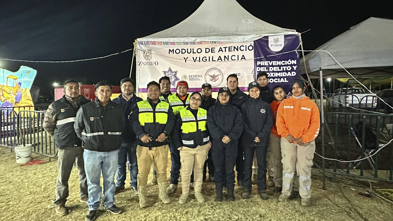 Seguridad Pública y Vialidad Municipal de Zacatelco despliego operativo de seguridad para la Feria de Zacatelco 2025