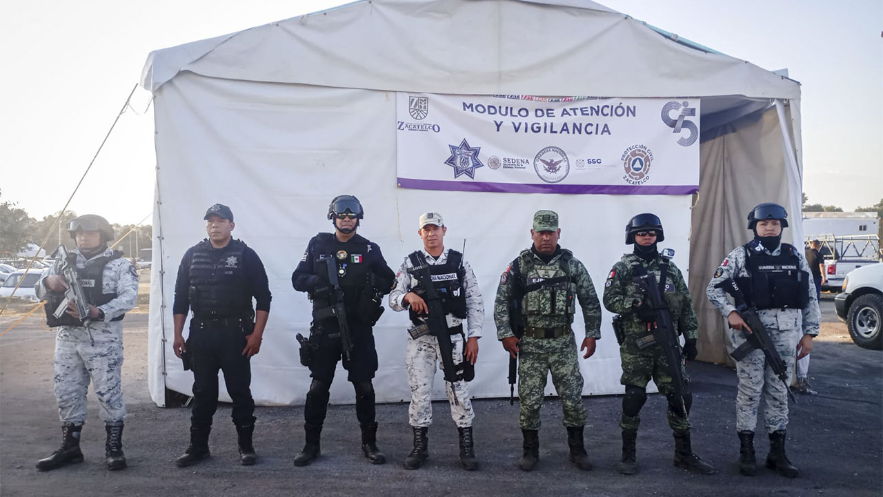 Zacatelco reporta saldo blanco durante el Operativo Feria Segura.