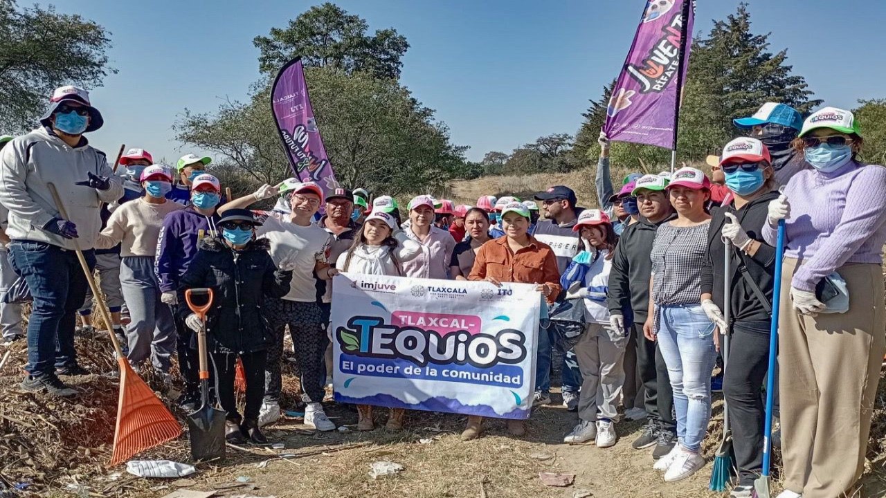 Gobierno de Huamantla limpia y rescata espacios públicos en coordinación con el ITJ