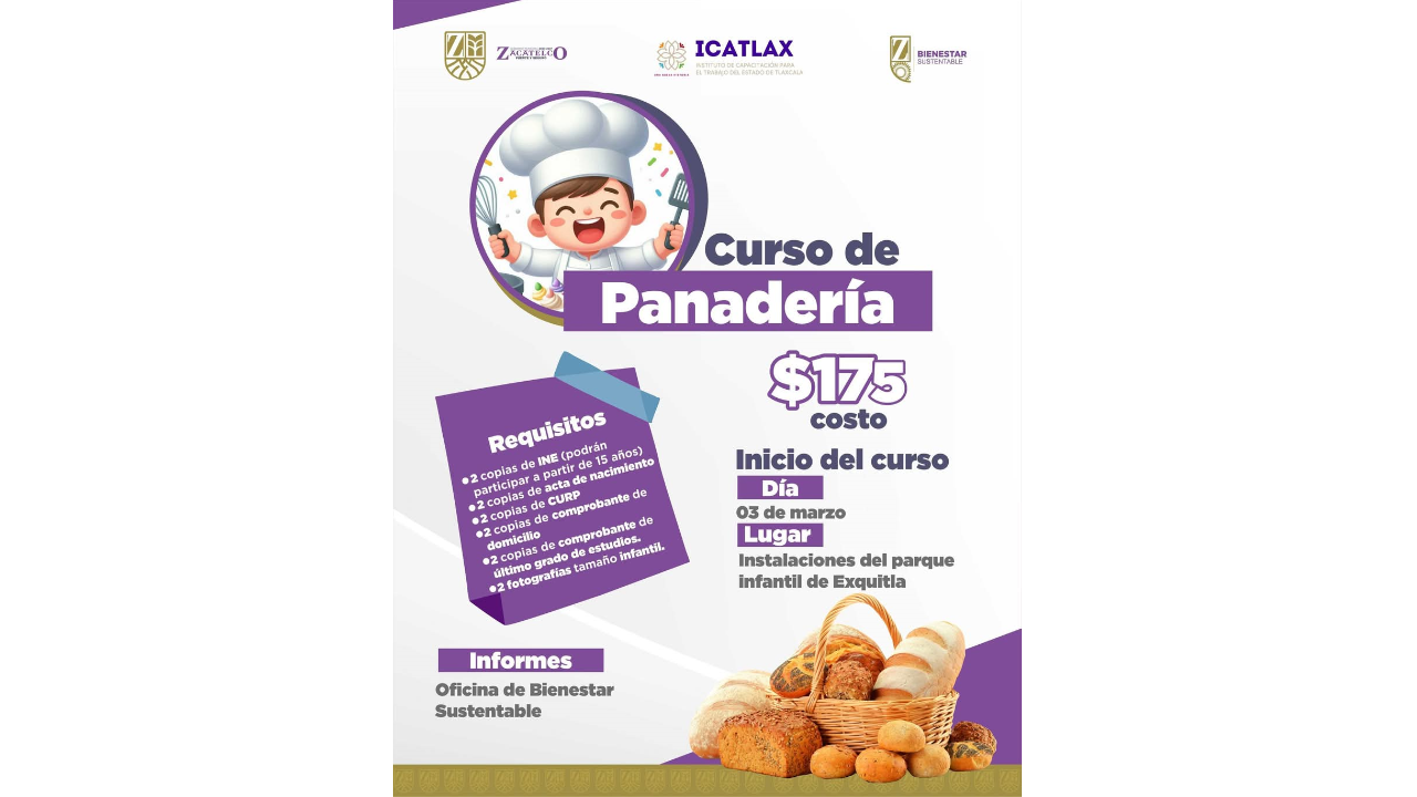 Inscríbete al curso de panadería y adquiere nuevas habilidades
