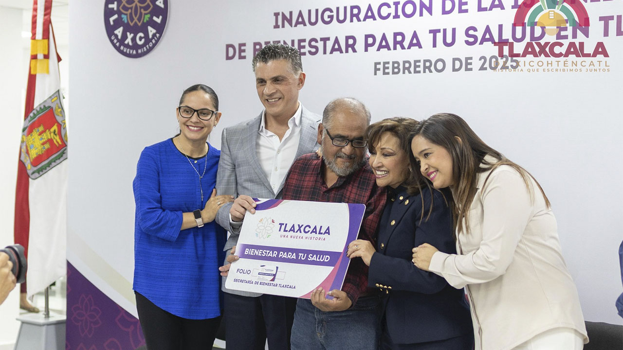 Inauguran presidente Alfonso Sánchez y gobernadora Lorena Cuéllar Unidad de Bienestar para tu Salud en Tlaxcala