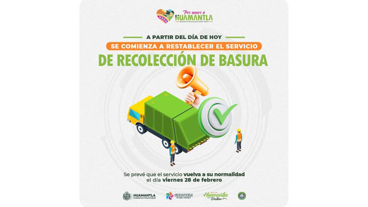 Ayuntamiento de Huamantla implementa acciones para regularizar la recolección de basura