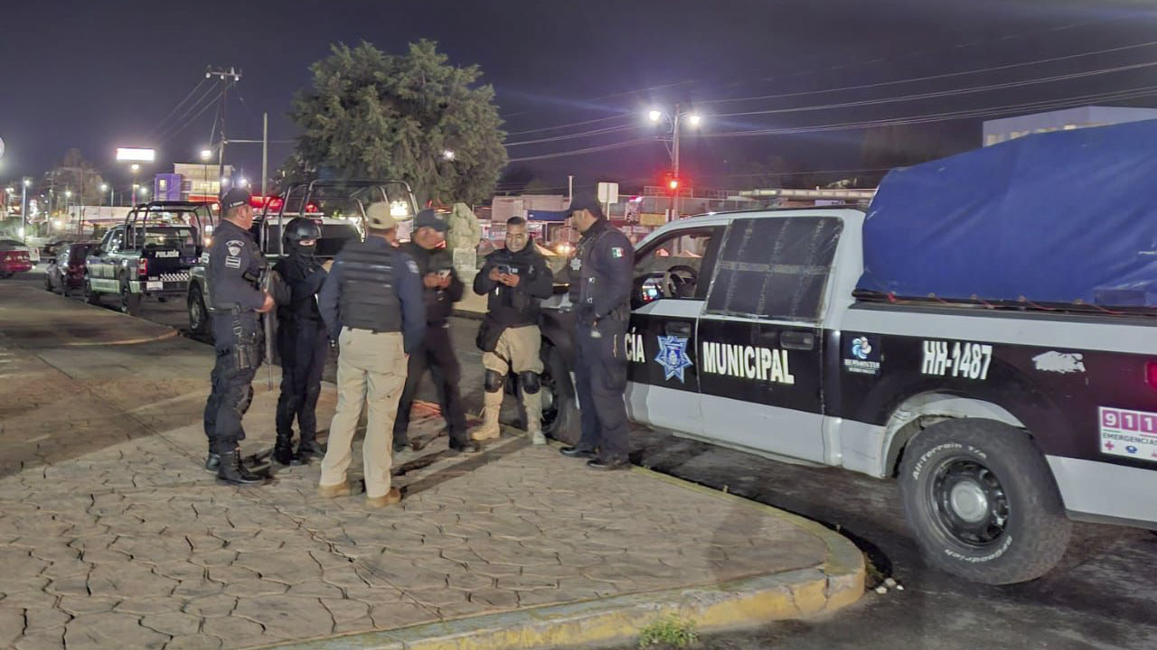En operativo conjunto, Policía de Huamantla, Elementos Estatales y Federales reestablecen el orden en Zaragoza