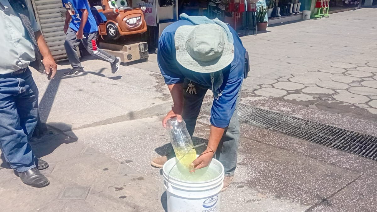 Realiza CAPAMH acciones de limpieza y desazolve en andador San Luis de Huamantla