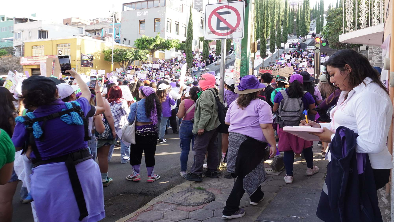 Observó CEDH actuación de autoridades durante la marcha conmemorativa del Día de la Mujer