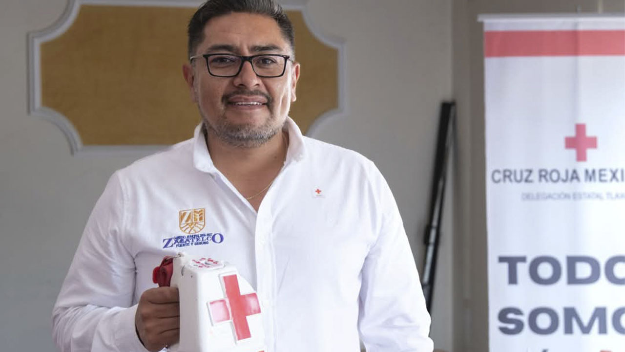 Zacatelco se une a la Colecta Nacional de la Cruz Roja 2025.