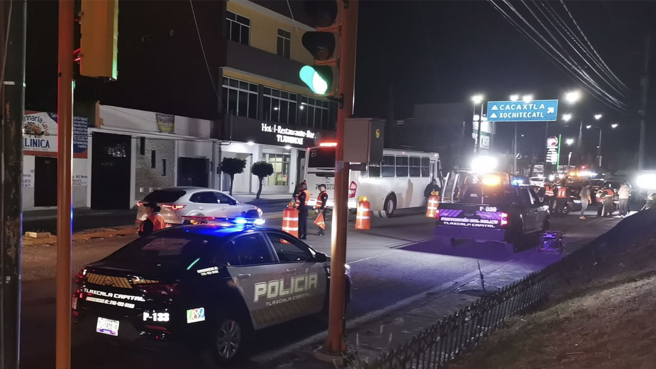 Continúa Dirección de Seguridad Municipal impulsando el Operativo Alcoholímetro para salvar vidas y construir paz en Tlaxcala