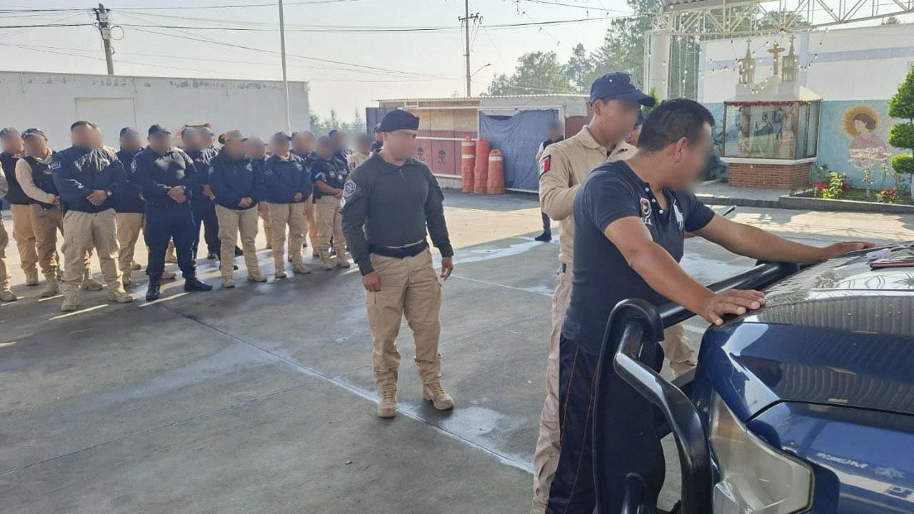 Elementos de Seguridad Pública de Huamantla reciben capacitación en técnicas de inspección de personas