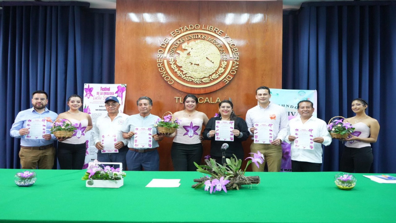 Presentan en el Congreso la segunda edición del festival de la orquídea