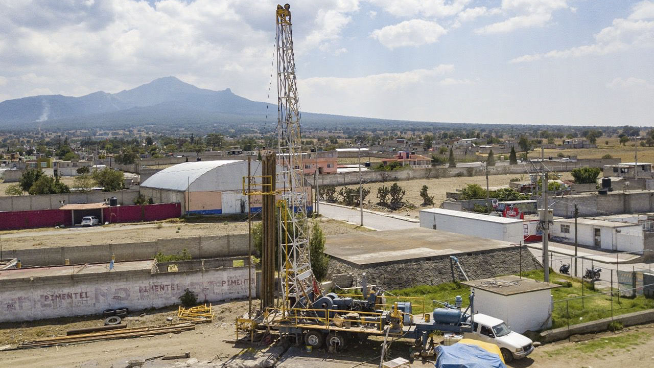 Avanza Gobierno de Huamantla en el acondicionamiento y equipamiento de pozo en la franja de la Malinche