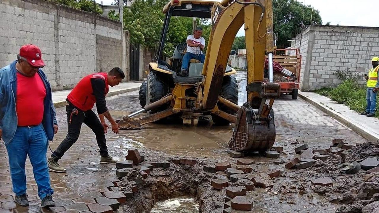 Gobierno de Zacatelco atiende afectaciones en infraestructura tras intensas lluvias