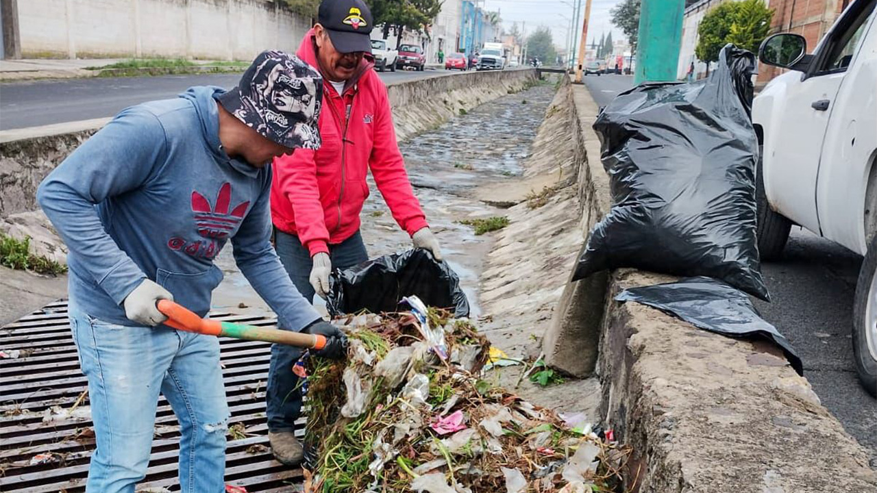 Gobierno de Huamantla activa acciones de limpieza, reparación y mantenimiento tras afectaciones por lluvia
