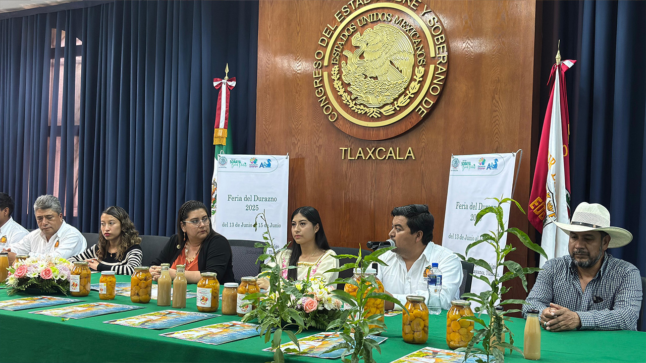 Presentan en el Congreso la Feria del Durazno 2025: Celebración y Resiliencia en Concepción Hidalgo
