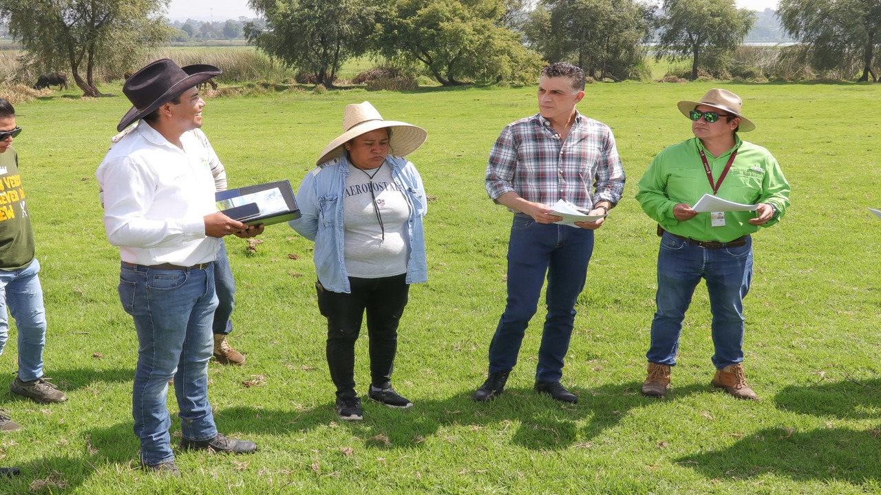 Supervisa presidente Alfonso Sánchez avances del proyecto de recuperación de la Laguna de Acuitlapilco