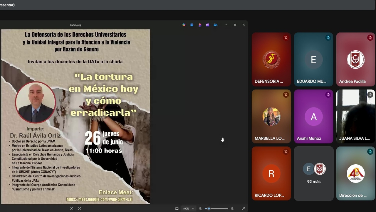 Se suma la UATx a difusión de la Campaña Nacional “MexicosinTortura2025”