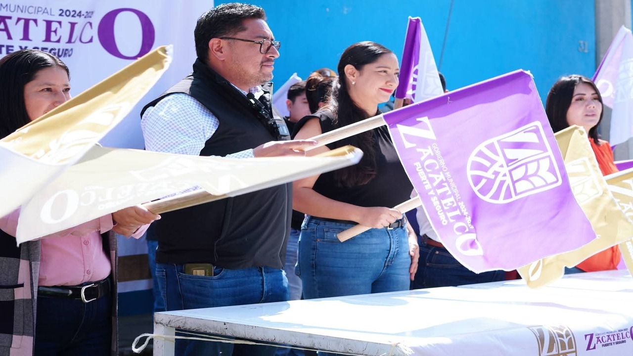 Presidente José Miguel Acatzi Luna encabeza inicio de obra en Exquitla.