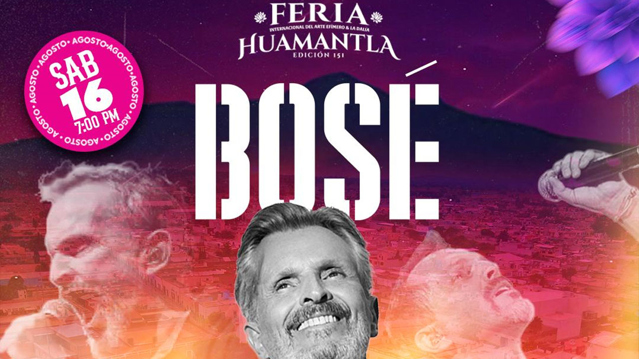 Miguel Bosé se presentará en la Feria Internacional del Arte Efímero y la Dalia 2025