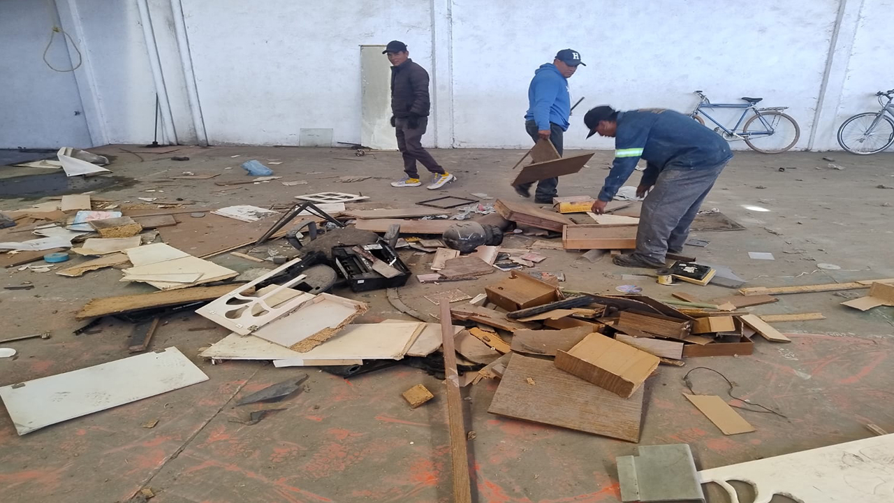 Se encuentra en marcha el proceso de rehabilitación del Auditorio Municipal de Zacatelco.