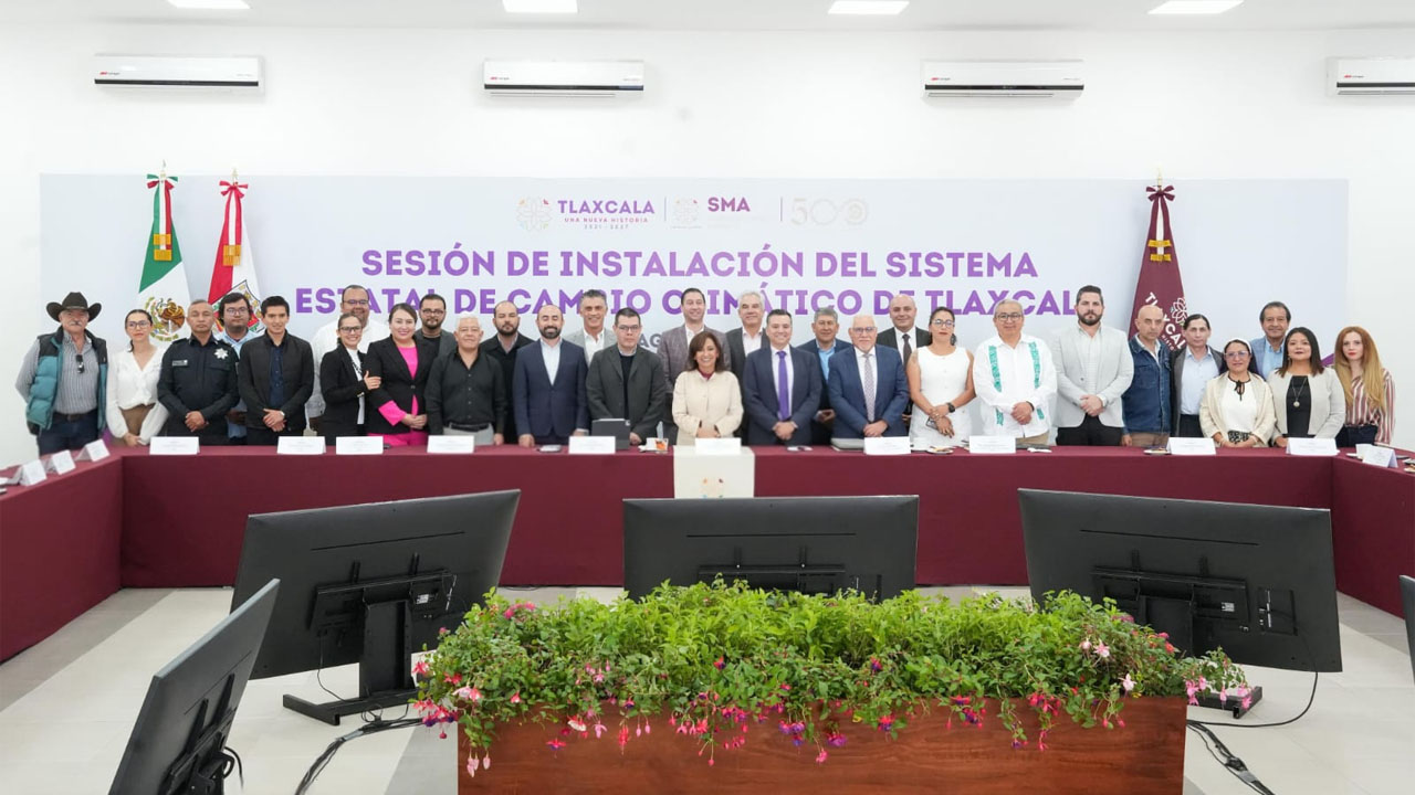 Rinde protesta presidente Alfonso Sánchez García como integrante del sistema estatal de cambio climático de Tlaxcala