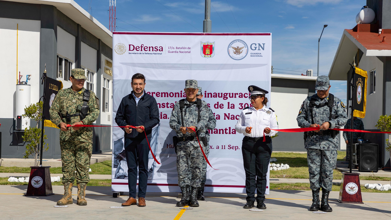 Inauguran instalaciones de la 308/a Compañía de la Guardia Nacional en Huamantla