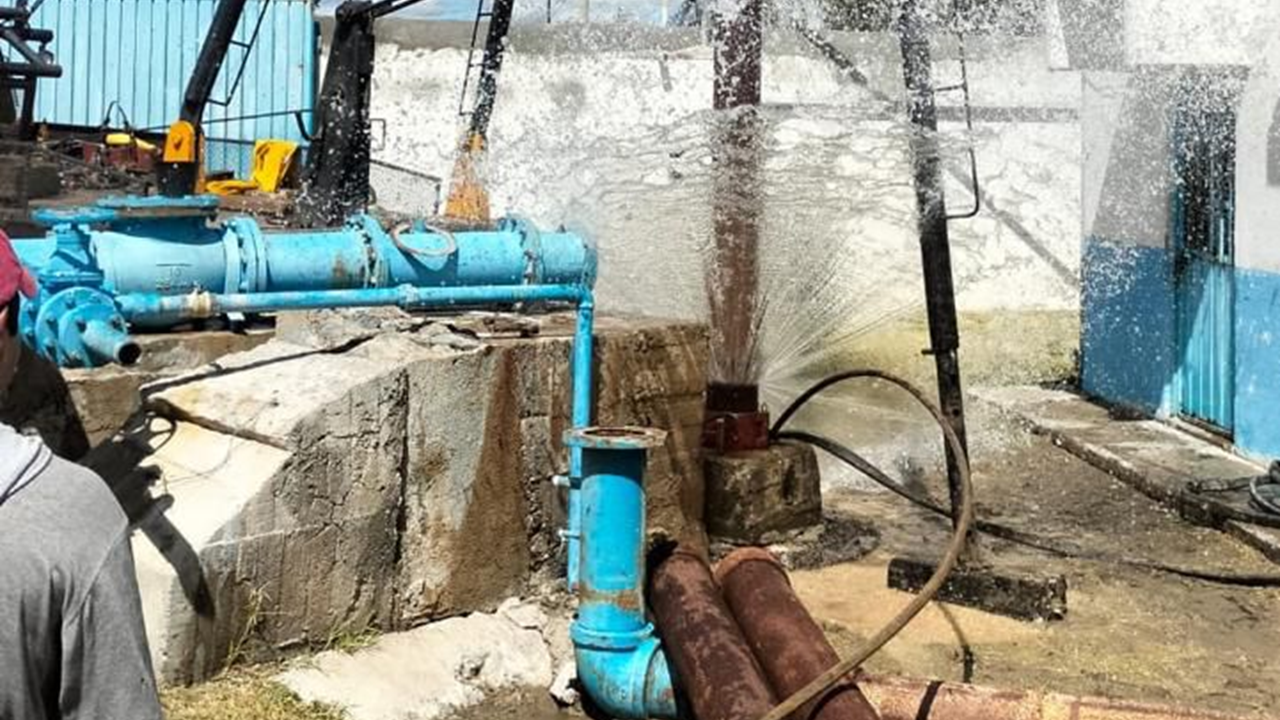 CAPAMH trabaja para restablecer el servicio de agua en diversas zonas de Huamantla