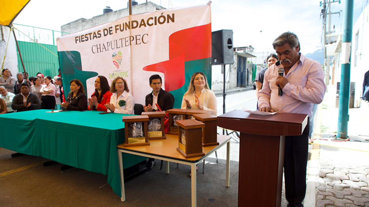 Autoridades Municipales y Comunitarias Conmemoran el 87 Aniversario de la Fundación del Pueblo de Chapultepec