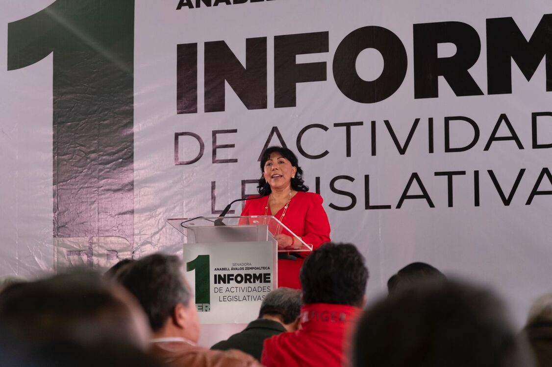 Rinde Anabell Ávalos su primer informe con 59 iniciativas y un llamado a rescatar las instituciones