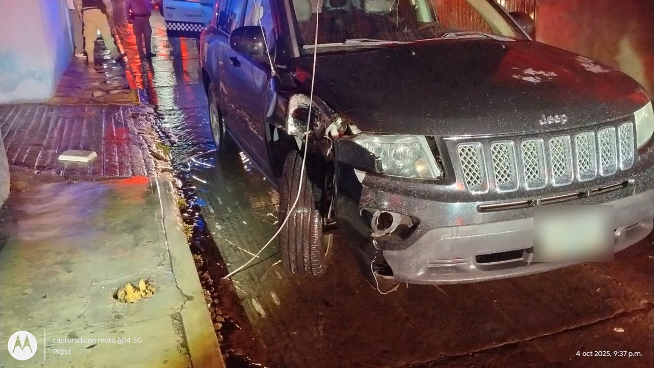 Seguridad Pública de Huamantla atiende oportunamente accidente vehicular