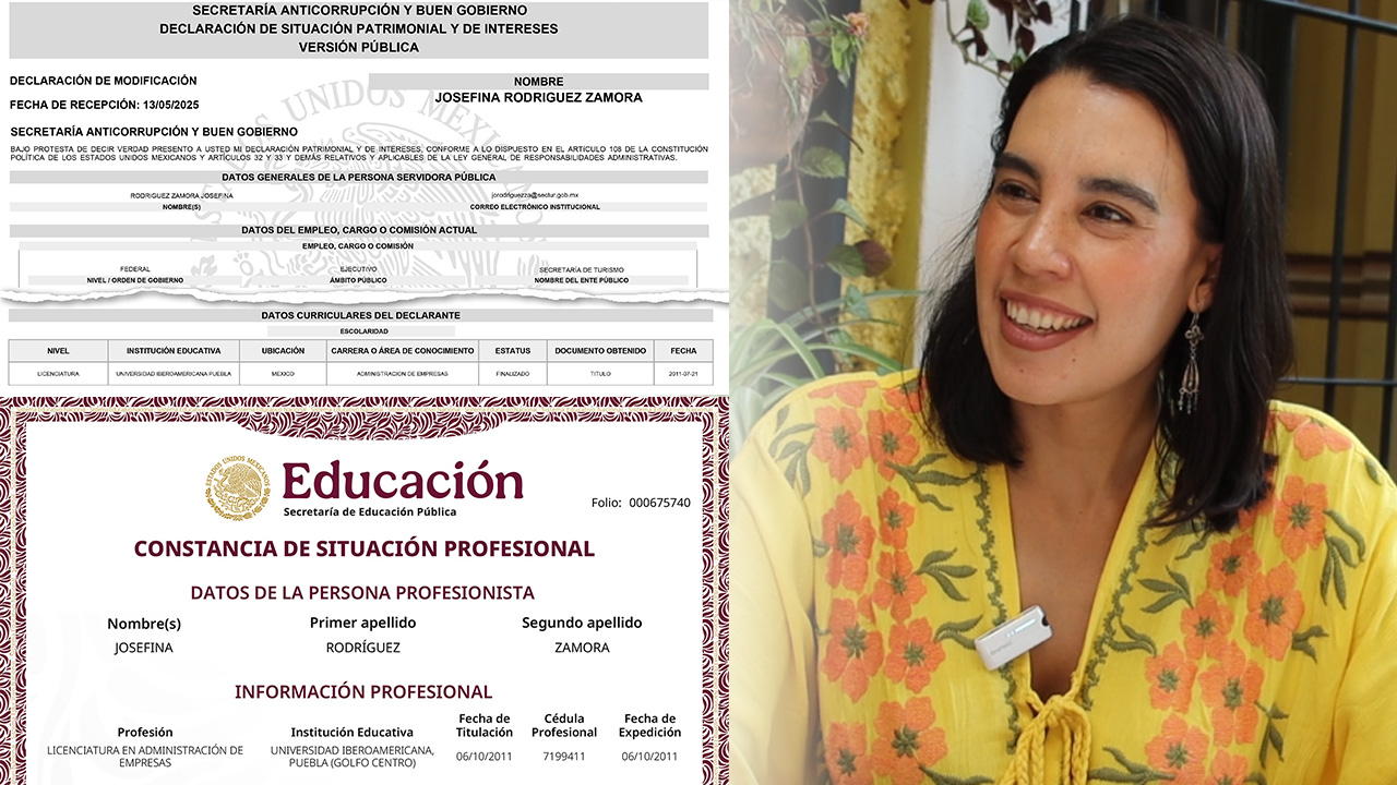 Transparencia comprobada: Josefina Rodríguez nunca declaró maestría