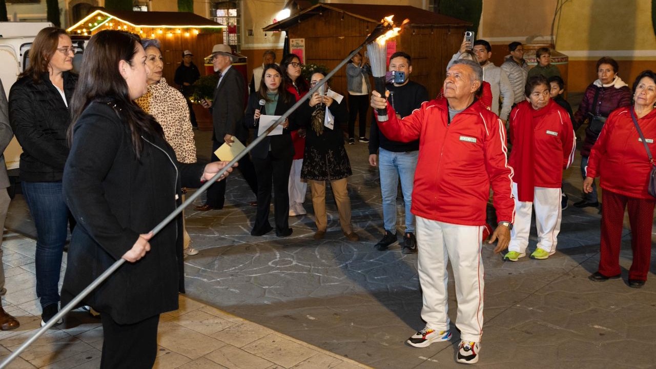 En el Marco de las fiestas de Fundación, Huamantla Conmemora el 57 Aniversario del Paso del Fuego Olímpico México 1968